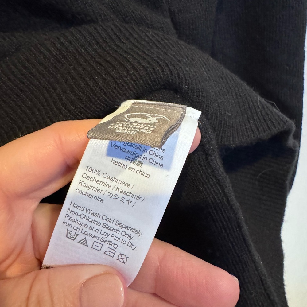 J. Crew Black Cashmere Sweater - Picture 3 of 4